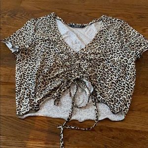 Shein NBW Leopard Crop Top